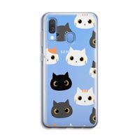 Katten: Samsung Galaxy A40 Transparant Hoesje Katten: Samsung Galaxy A40 Transparant Hoesje
