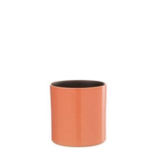 J-Line bloempot Flek - keramiek - roze - small - Ø 16.5 cm