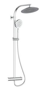 Schutte MADURA FRESH hoofddouche set met thermostatische mengkraan | chroom
 - 60046 60046