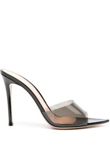 Gianvito Rossi mules Elle 105 mm à bride transparente - Noir