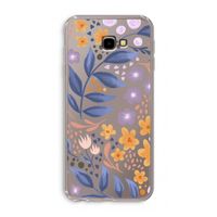 Flowers with blue leaves: Samsung Galaxy J4 Plus Transparant Hoesje Flowers with blue leaves: Samsung Galaxy J4 Plus Transparant Hoesje