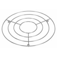 Excellent Houseware Onderzetter - zilver - metaal - Dia 20 cm - rond - pannenonderzetter