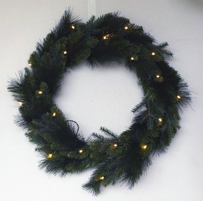 Fraser krans 50 cm met warm LED kerstboom - Holiday tree