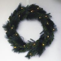 Fraser krans 50 cm met warm LED kerstboom - Holiday tree