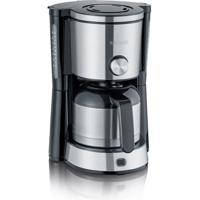 SEVERIN KA4845 TypeSwitch isotherme filterkoffiezetapparaat, Aromakiezer, 8 kopjes, Capaciteit: 1 l, Vermogen: 1000 W, Roestvrij staal / zwart