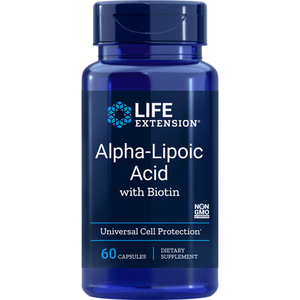 Super Alpha-Lipoic Acid met biotine 250 Mg - 60 Capsules - Life Extension