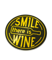 Glossy coasters - Smile, there's wine
