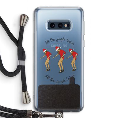 Jingle Ladies: Samsung Galaxy S10e Transparant Hoesje met koord