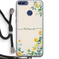 Gele bloemen: Huawei P Smart (2018) Transparant Hoesje met koord Gele bloemen: Huawei P Smart (2018) Transparant Hoesje met koord