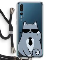 Cool cat: Huawei P20 Pro Transparant Hoesje met koord