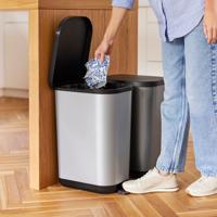 Rotho pedaalemmer ribo 35l zwart