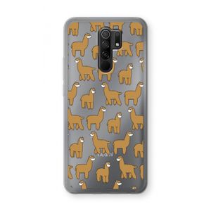 Alpacas: Xiaomi Redmi 9 Transparant Hoesje