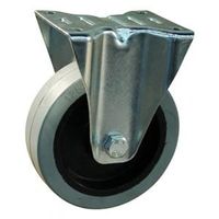Bokwiel | 125 mm | Elastisch grijs rubberen band | Kunststof velg - thumbnail