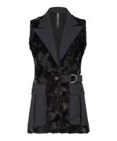 Zip73 Gilet Long Cargo Teddy W25/603/02/001 Gilets 001 Black