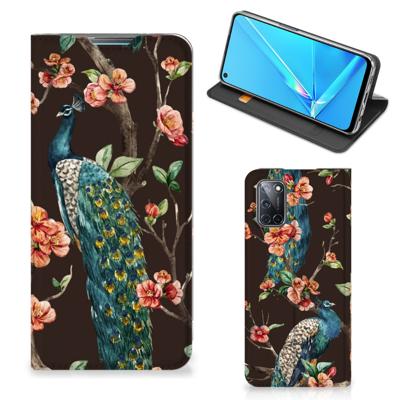 OPPO A52 | A72 | Hoesje maken | Pauw met Bloemen