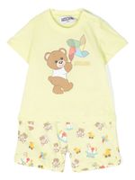 Moschino Kids ensemble short à motif Teddy Bear - Vert - thumbnail