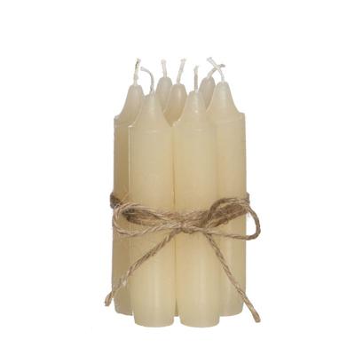 Diner kaarsen set 7 stuks H. 11 cm creme - Hortus