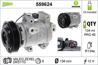 Compressor, airconditioning 559624