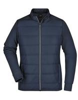 James & Nicholson JN1123 Ladies´ Hybrid Sweat Jacket - /Navy - L