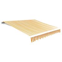 Luifeldoek 6x3 m canvas zonnebloemgeel en wit