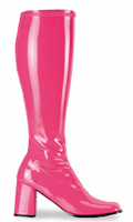 Roze dames laarzen glimmend - thumbnail