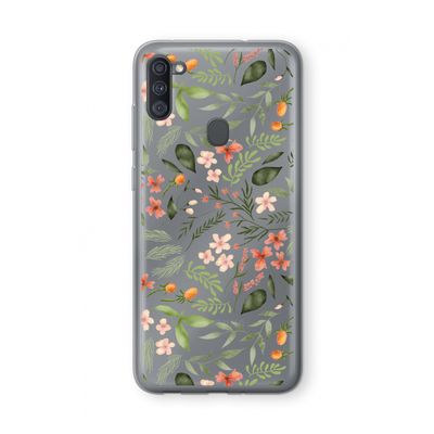 Sweet little flowers: Samsung Galaxy A11 Transparant Hoesje