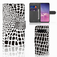 Samsung Galaxy S10 Telefoonhoesje met Pasjes Slangenprint