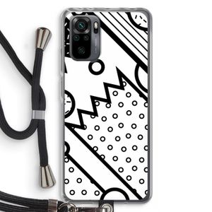 Pop Art #4: Xiaomi Redmi Note 10 Pro Transparant Hoesje met koord