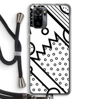 Pop Art #4: Xiaomi Redmi Note 10 Pro Transparant Hoesje met koord