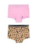 HEMA Kinderboxers Luipaard - 2 Stuks Bruin (bruin)