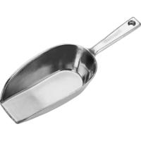 Keukenhulp voedsel doseer schep - aluminium - 300 ml - 25 x 9 cm - opstaande rand Keukenhulp voedsel doseer schep - aluminium - 300 ml - 25 x 9 cm - opstaande rand