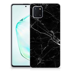 Samsung Galaxy Note 10 Lite TPU Siliconen Hoesje Marmer Zwart - Origineel Cadeau Vader