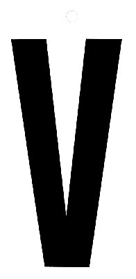 Metafranc Plakletter 100Mm Zwart V - WU0510460