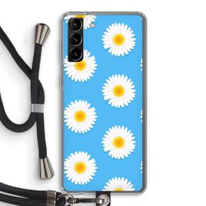 Margrietjes: Samsung Galaxy S21 Plus Transparant Hoesje met koord