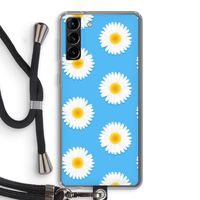 Margrietjes: Samsung Galaxy S21 Plus Transparant Hoesje met koord