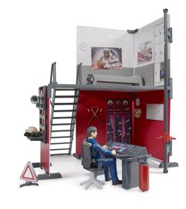 bruder Bworld Brandweerkazerne met brandweerman 62702 decors