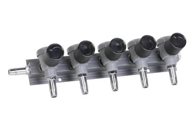 Europond Luchtverdeler 9mm - 5 Regelbare Uitgangen, Eenvoudige Muurmontage voor Gezonde Vijvers