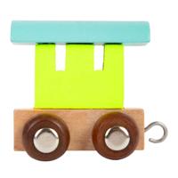 Small Foot - houten lettertrein wagon gekleurd