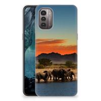 Nokia G21 | G11 | TPU Hoesje | Olifanten