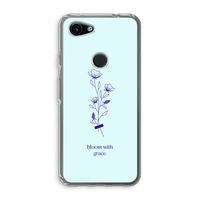 Bloom with grace: Google Pixel 3a Transparant Hoesje