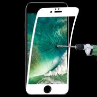 0.1 mm 9H volledig scherm flexibele Fiber gehard glas film voor iPhone 8 & 7 (wit)