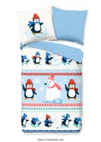 Good Morning Kinderdekbedovertrek "pinguins" - Multi - (135x200 cm) - Katoen Flanel