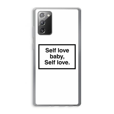 Self love: Samsung Galaxy Note 20 / Note 20 5G Transparant Hoesje