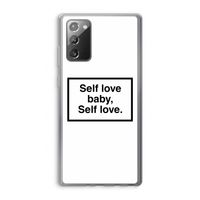 Self love: Samsung Galaxy Note 20 / Note 20 5G Transparant Hoesje