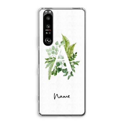 Green Brush: Sony Xperia 1 III Transparant Hoesje