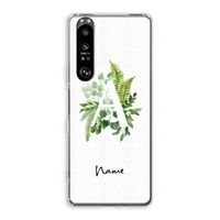 Green Brush: Sony Xperia 1 III Transparant Hoesje
