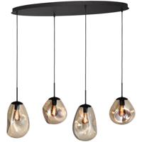 Masterlight HanglampLava Oval 4x goud glas - 2764-05-100-40-40222