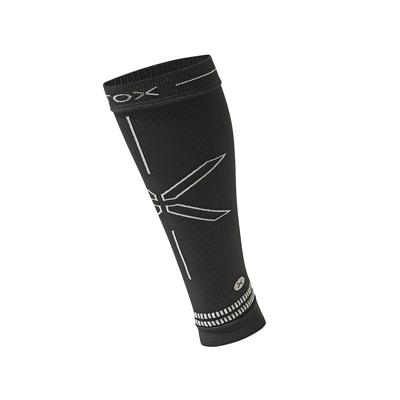 Stox Running Calf sleeves zwart/licht grijs dames