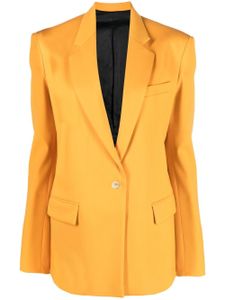 The Attico blazer à simple boutonnage - Jaune