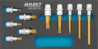 HAZET Dopsleutelbitset 163-221/10 · 10-delig · M8 · M10 · M12 · M14 · M16 · M18 · M8 · M14 · M10 · M12